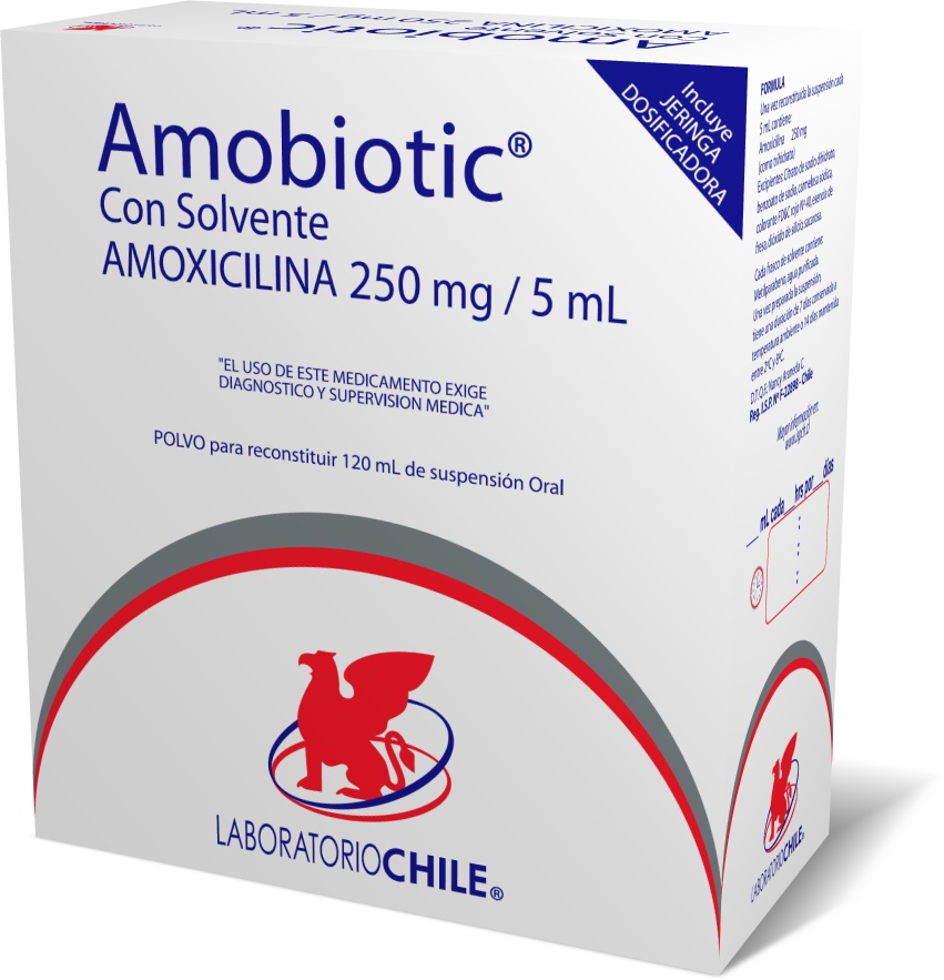 Amobiotic 250 Mg 5 Ml Laboratorio Chile Teva
