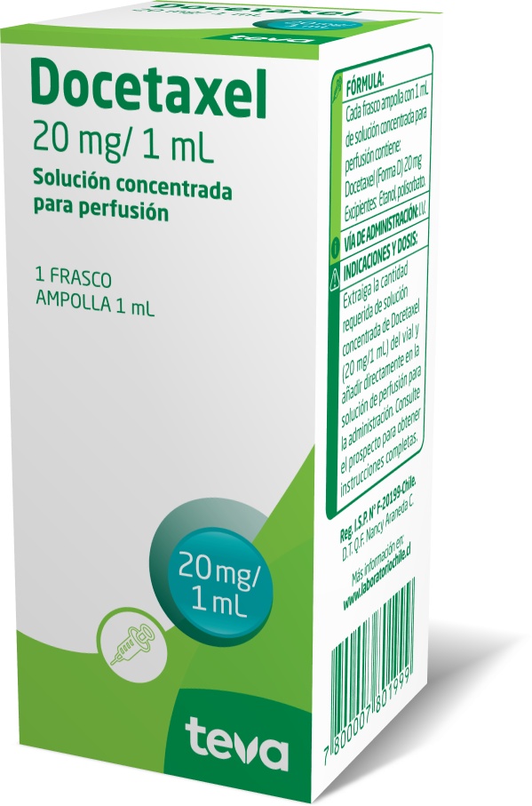 Docetaxel 20 mg / 1 mL