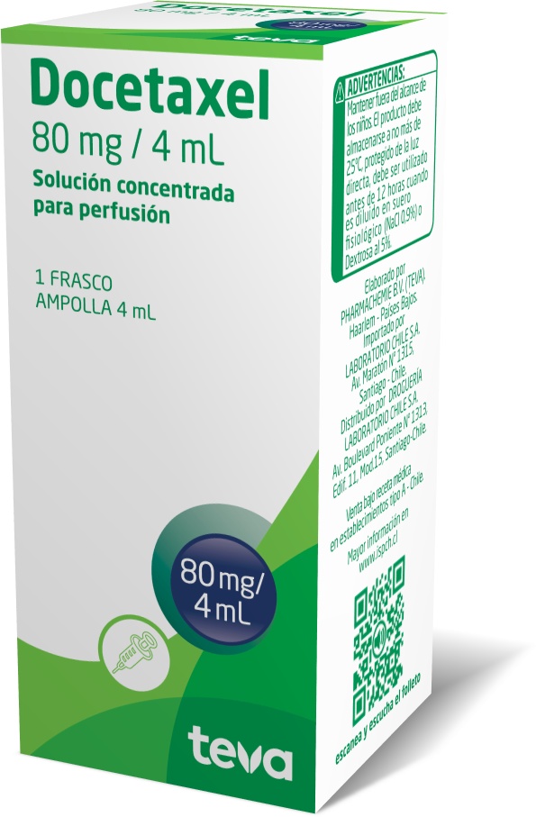 Docetaxel 80 mg / 4 mL