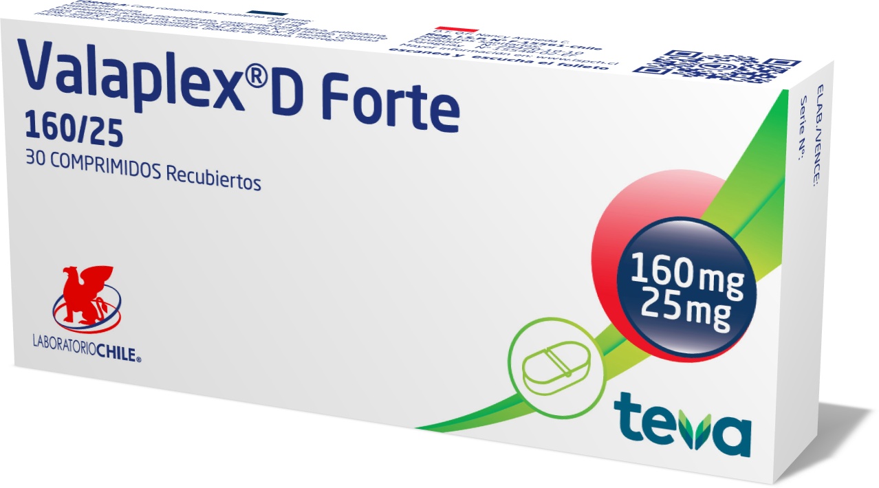 Valaplex D Forte 160 / 25 mg
