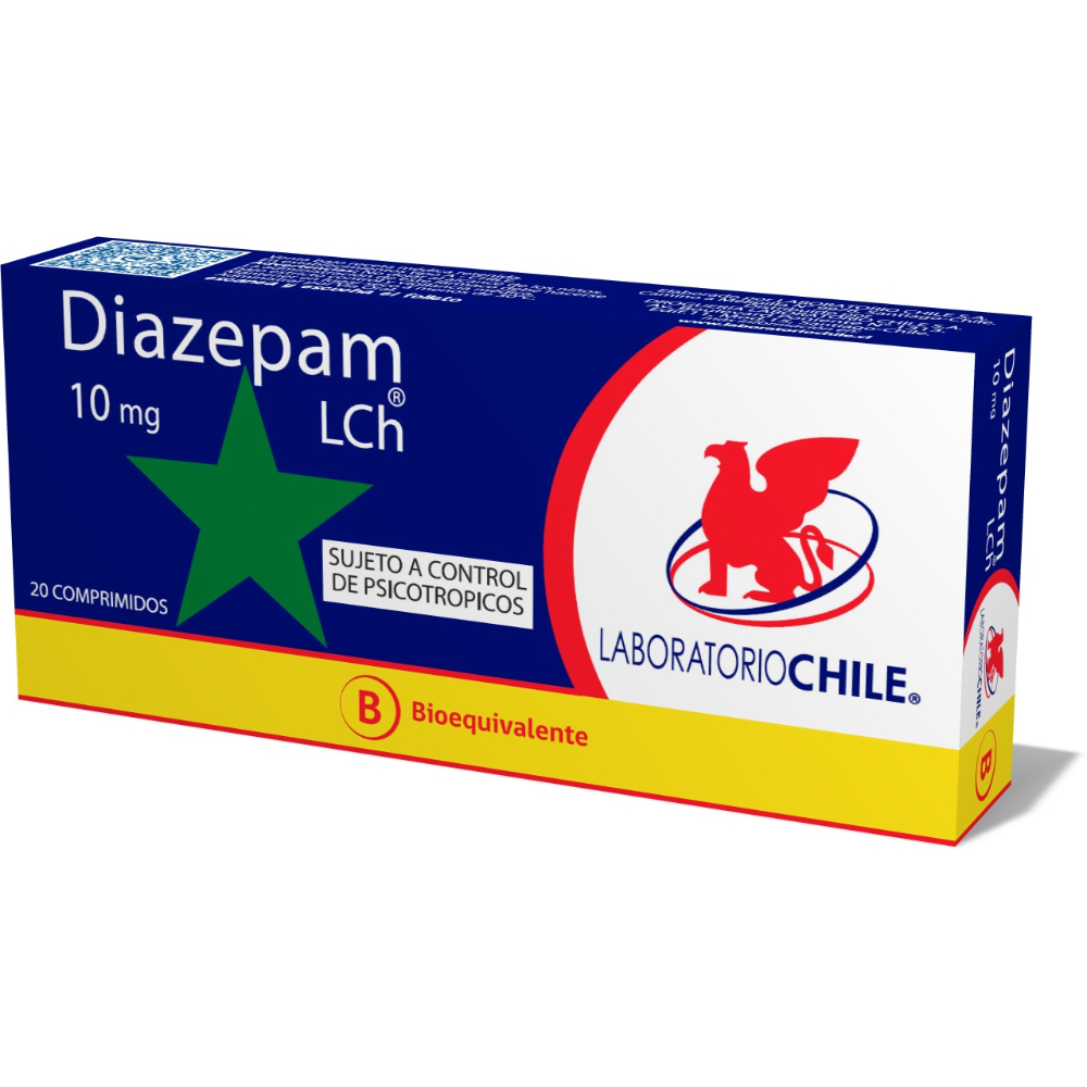 Diazepam 10 mg 20 Comprimidos (B)
