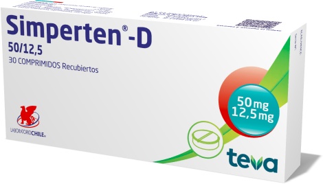 Simperten D 50/12.5MG 30C