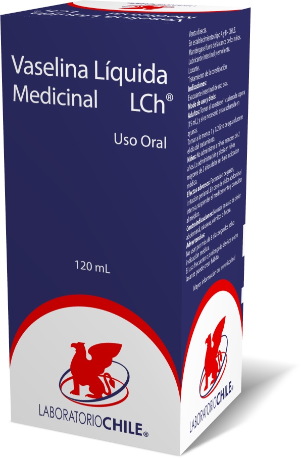 Vaselina Líquida Medicinal 120 ml Laboratorio Chile