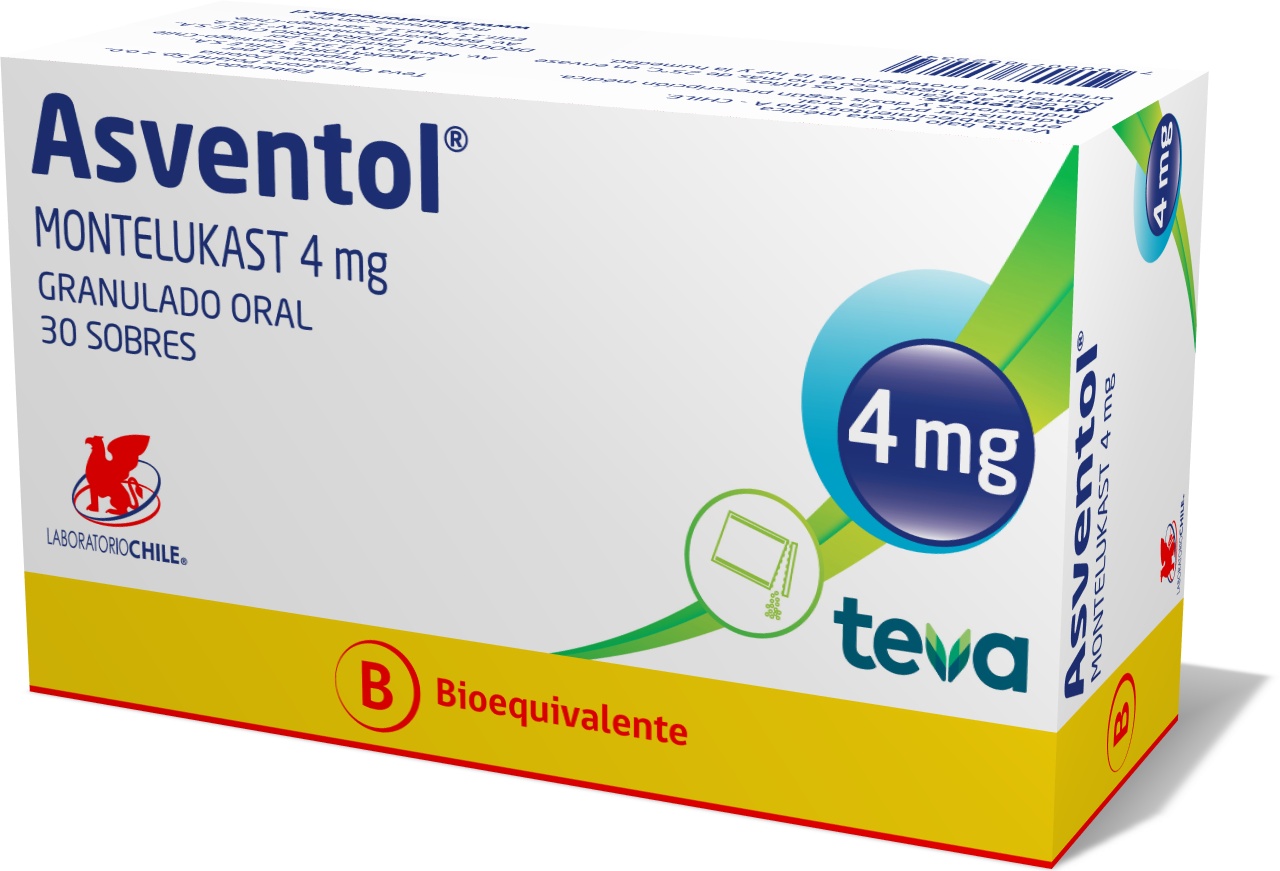 Asventol 4 mg granulado oral