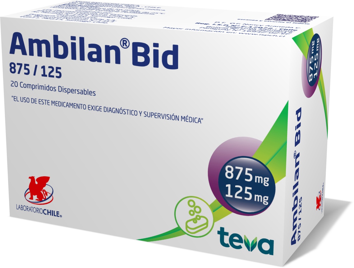 Ambilan® Bid 875 / 125 - Laboratorio Chile | Teva