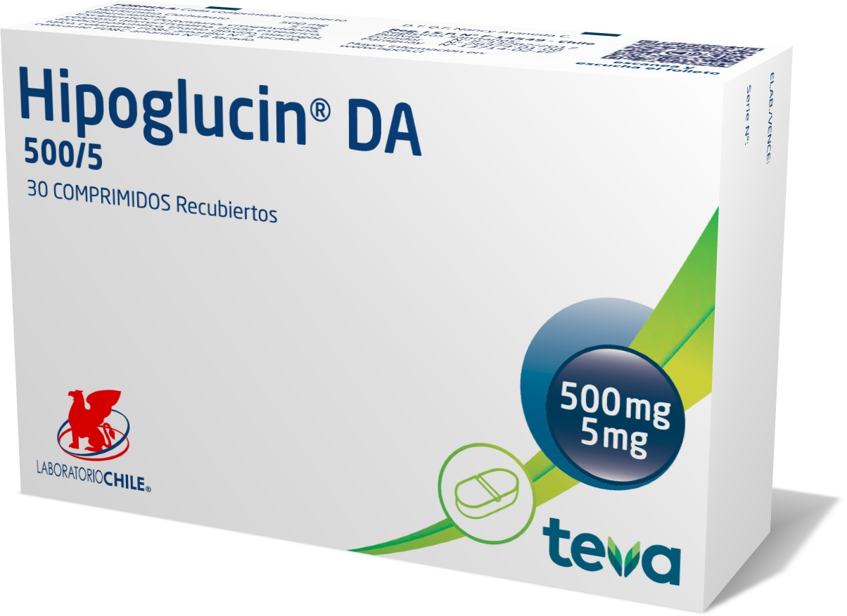 Hipoglucin DA 500 mg / 5 mg