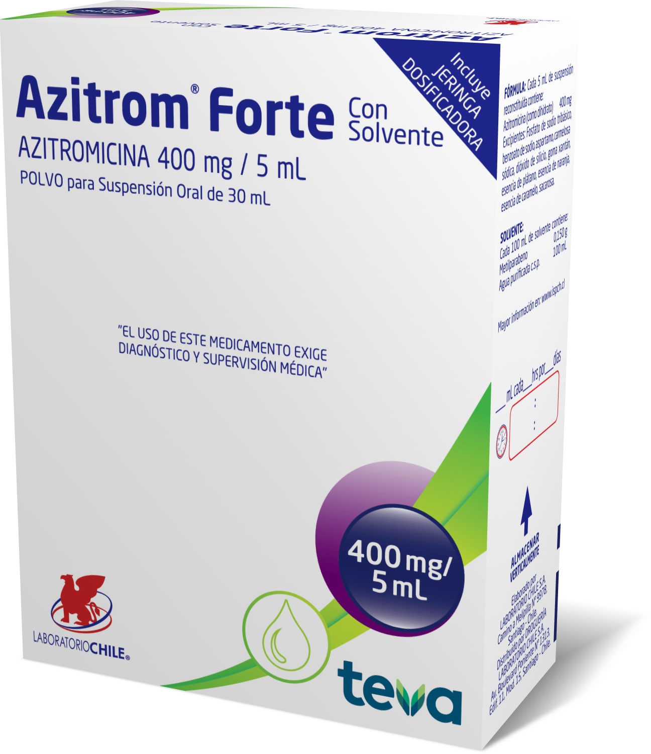 Azitrom Forte 400 mg / 5 mL
