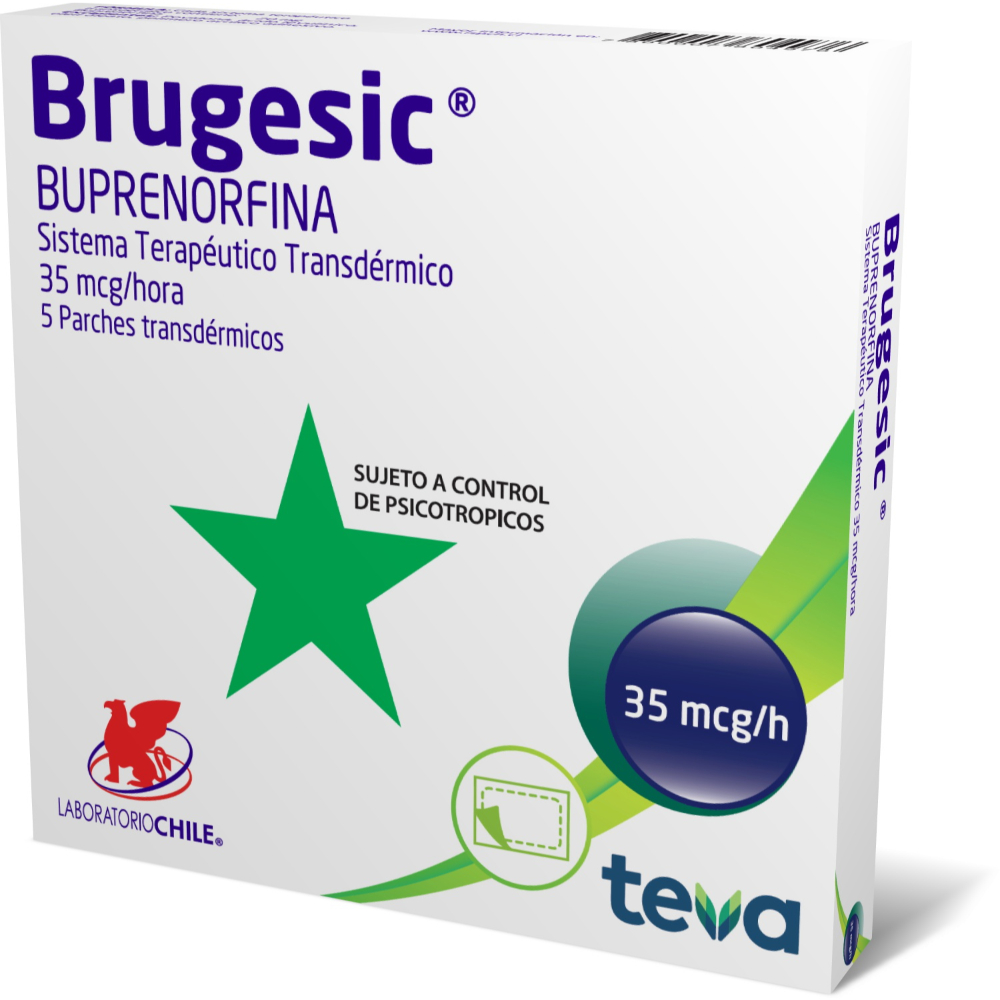 Brugesic 35 mcg/hora 5 Parches Transdérmicos