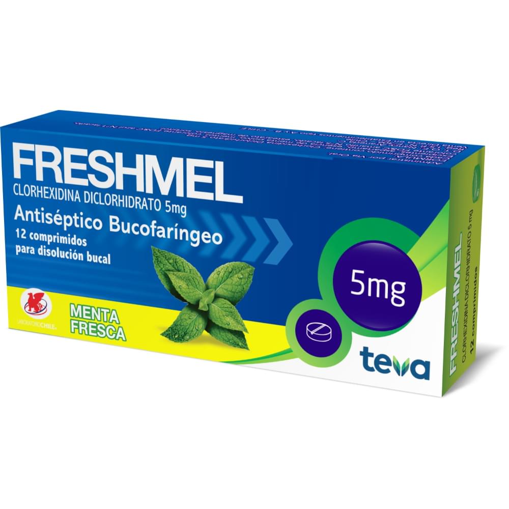 Caja del medicamento Freshmel menta fresca