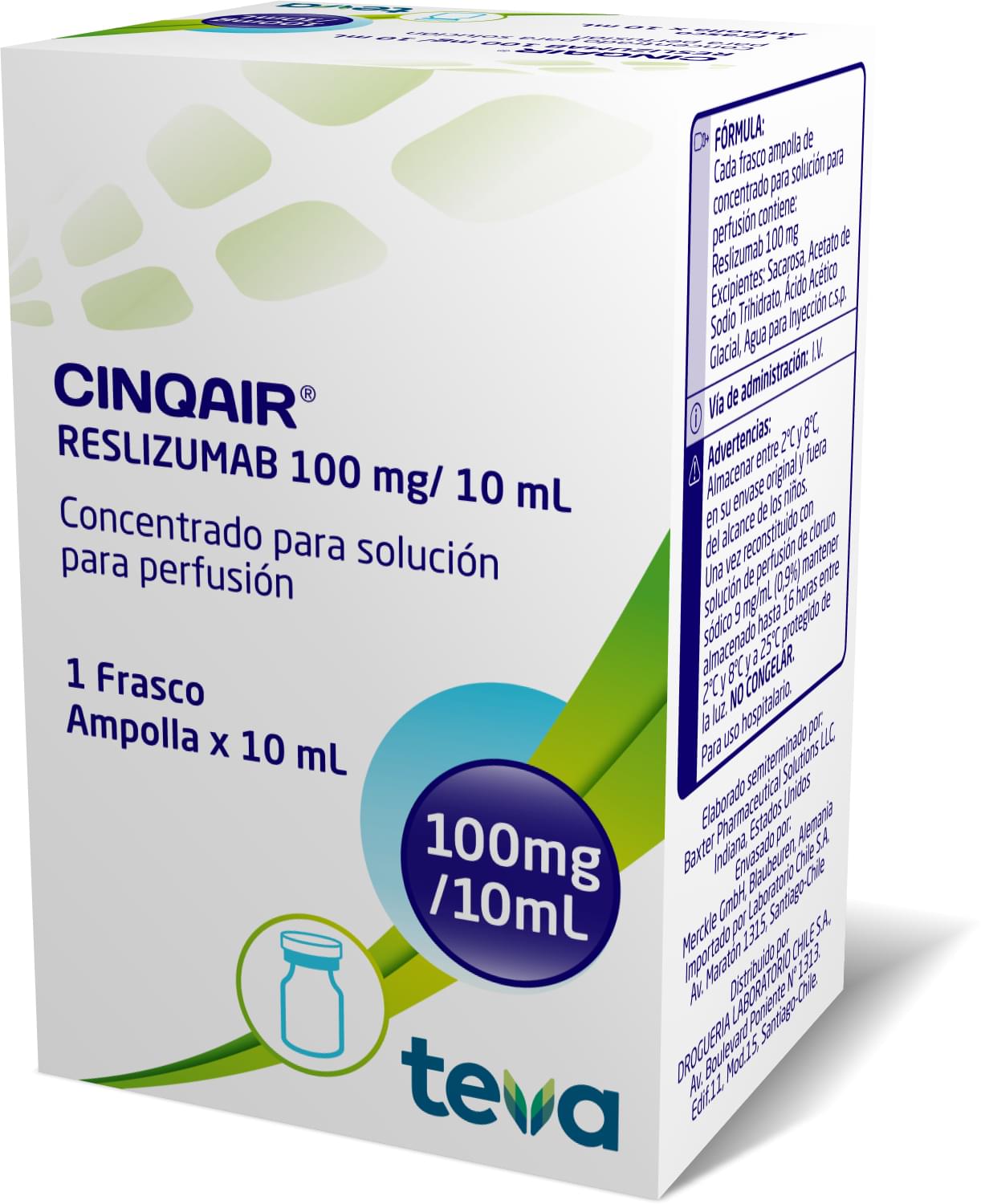 Caja frontal del CINQAIR solución inyectable