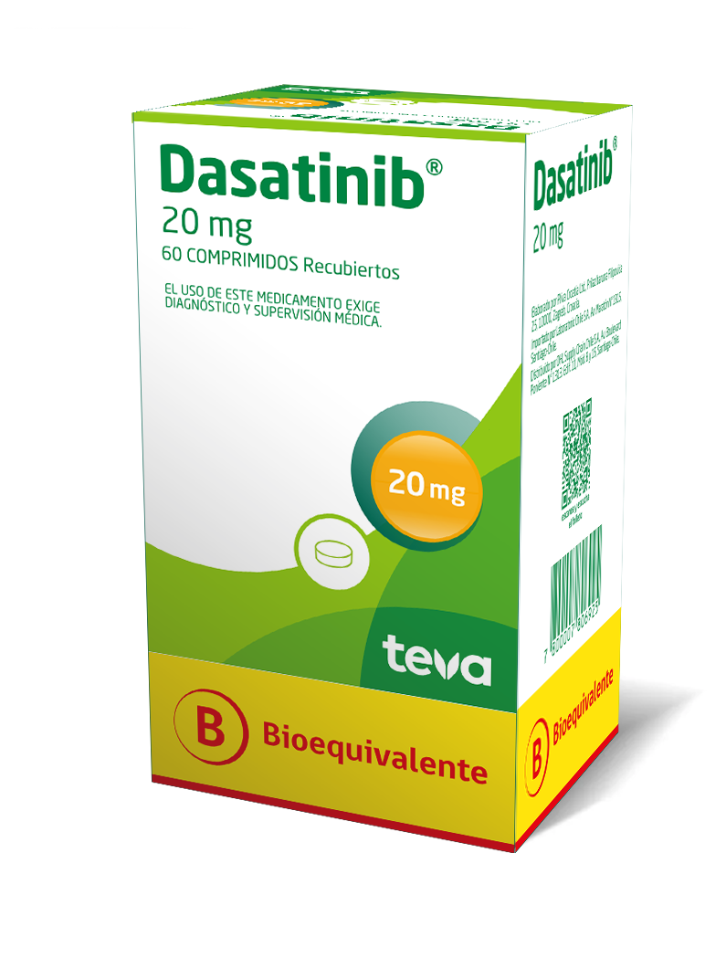 Caja de Dasatinib de 20 mg