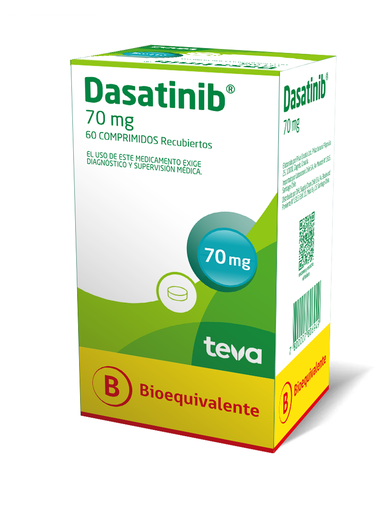 Caja de Dasatinib de 70 mg