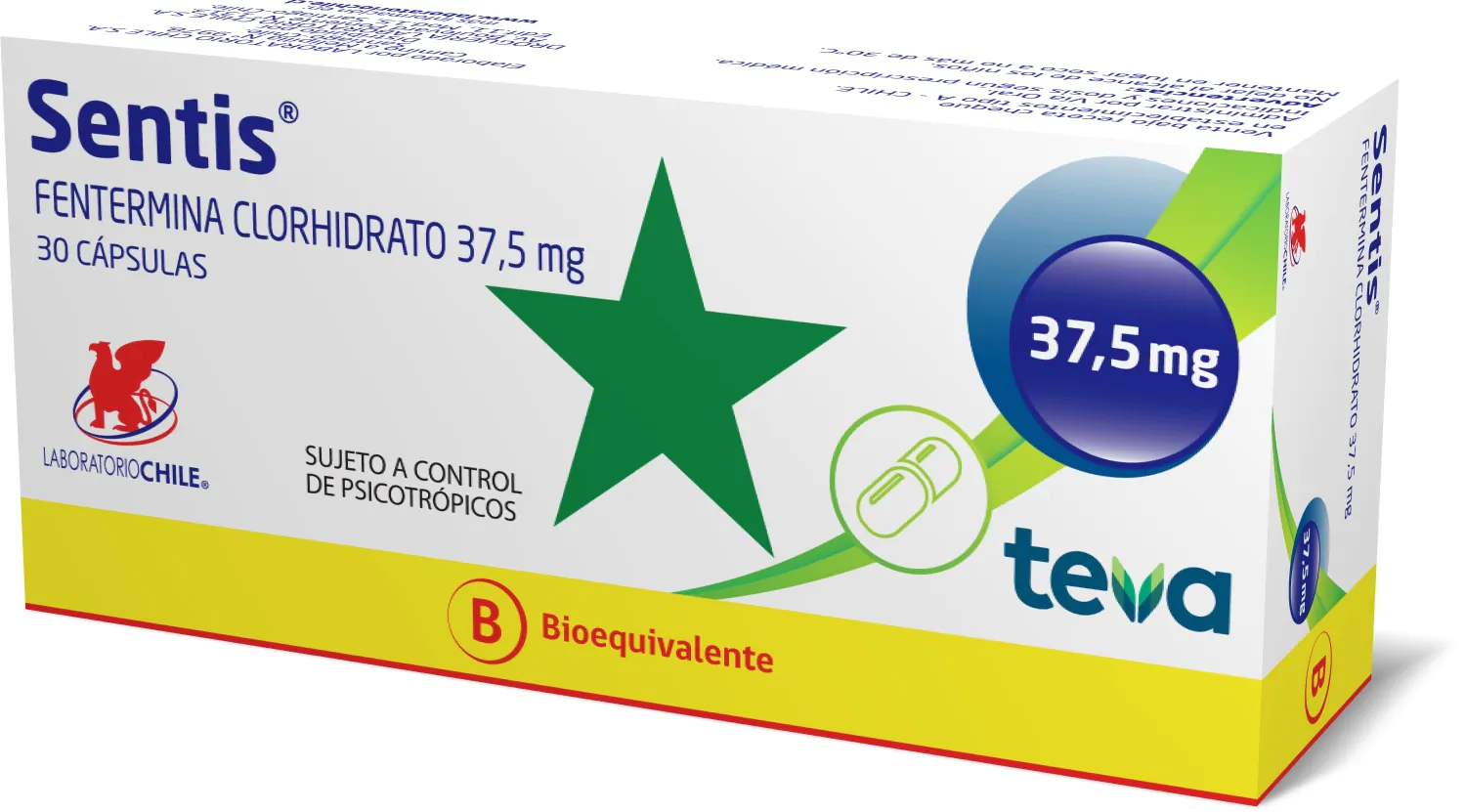 Sentis 37,5 mg - Laboratorio Chile | Teva