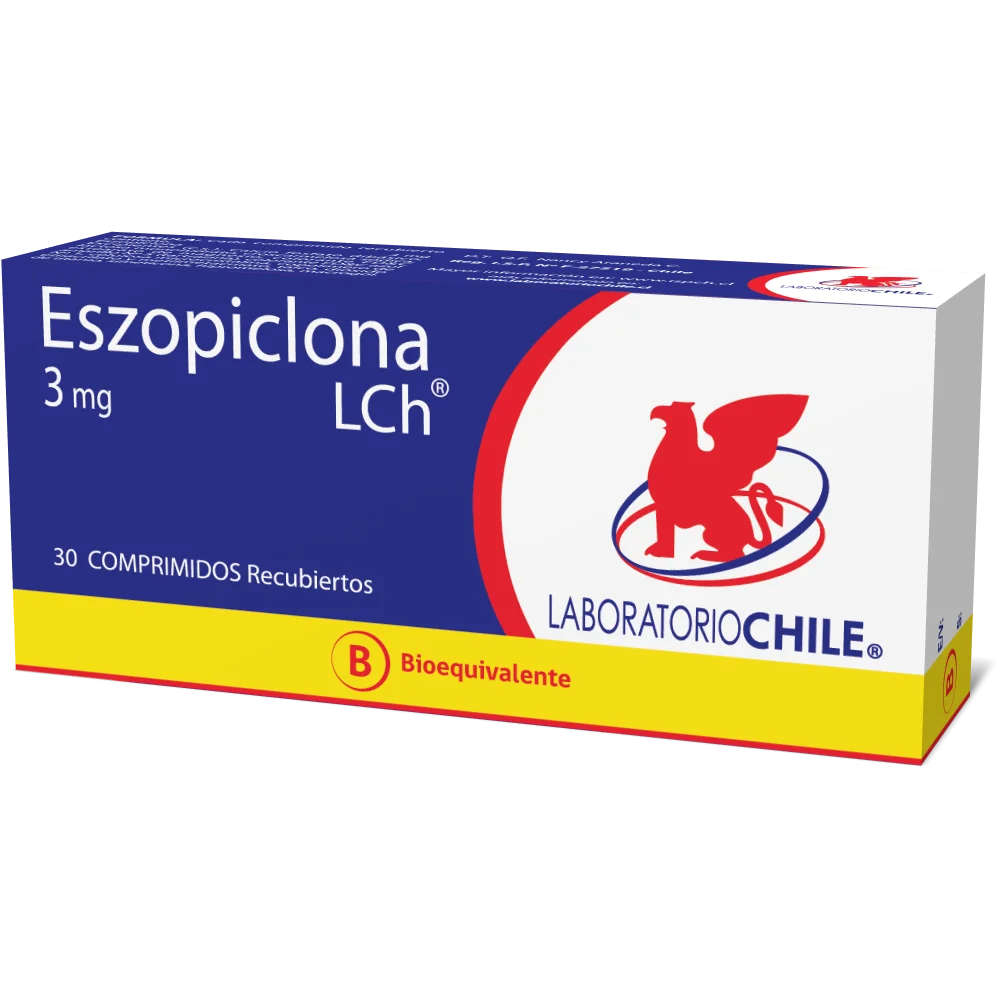 Caja de Eszopiclona de 3 mg